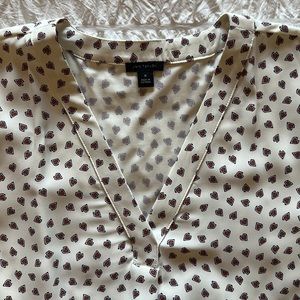 Ann Taylor ♥️ mixed-media blouse
